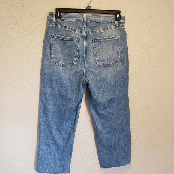 Chico's High Rise Straight Leg Crop Light Blue Size 1.5R - Picture 6 of 6
